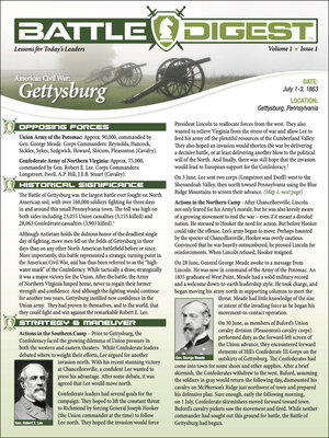 cover image of Battle Digest: Gettysburg